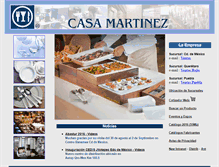 Tablet Screenshot of cristaleriasmartinez.com.mx